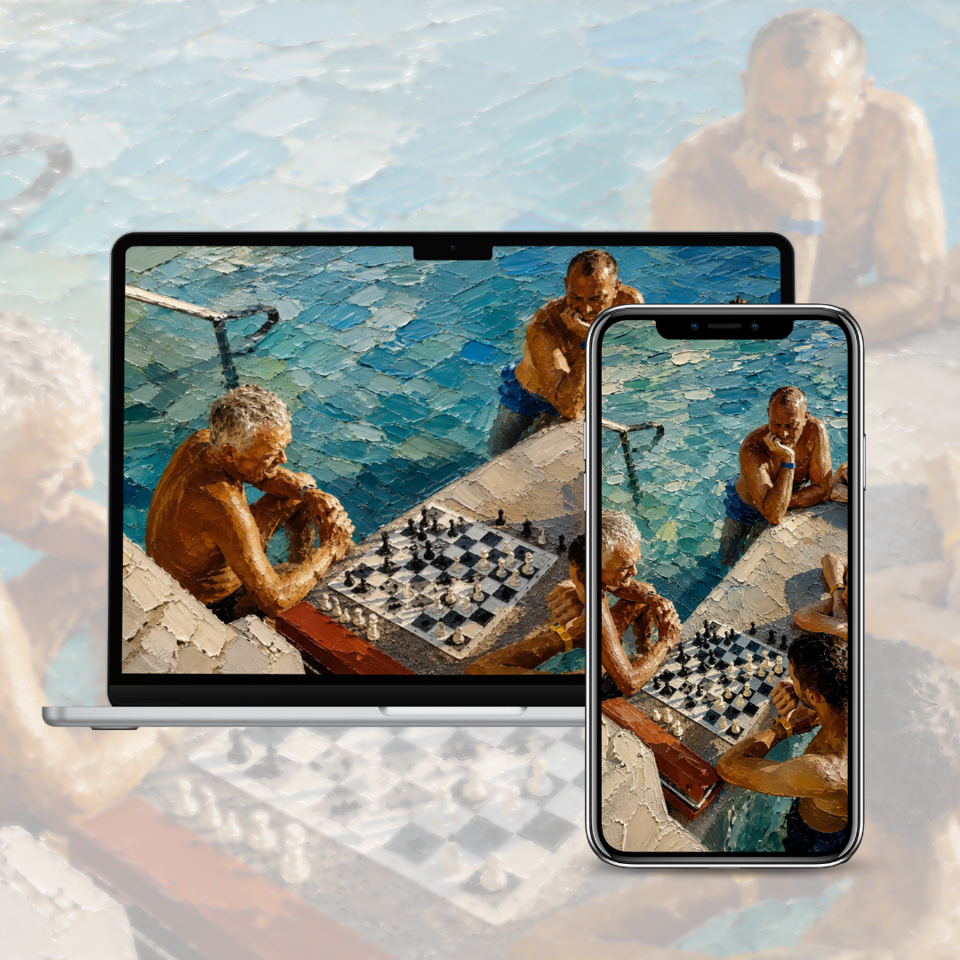 The Velluto No Time Bundle - 10 Painted Wallpapers (iPhone + Mac, 4K)